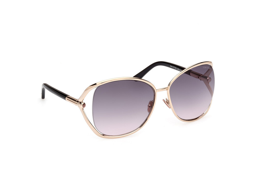 Shiny Deep Gold Female Sunglasses Tom Ford 889214469601