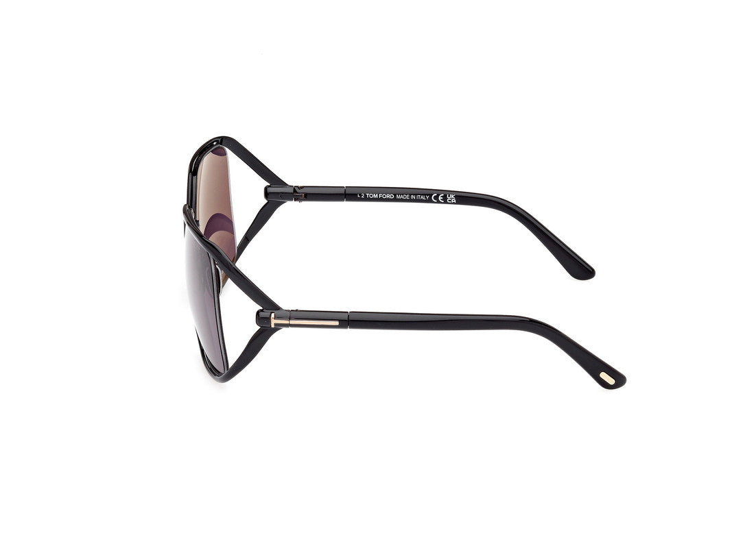 Shiny Black Female Sunglasses Tom Ford 889214469625