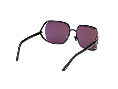 Shiny Black Female Sunglasses Tom Ford 889214469625