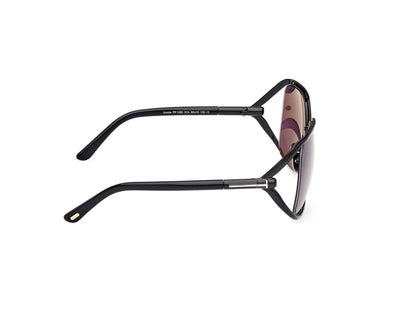 Shiny Black Female Sunglasses Tom Ford 889214469625
