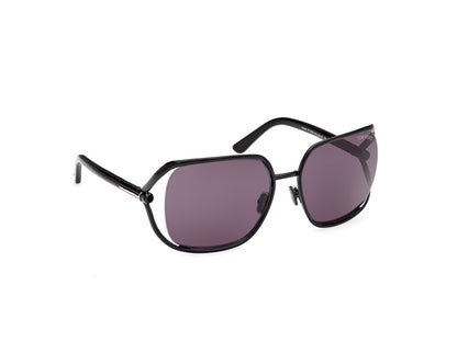 Shiny Black Female Sunglasses Tom Ford 889214469625
