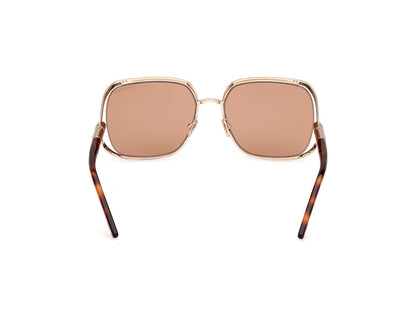 Shiny Pale Gold Female Sunglasses Tom Ford 889214469632