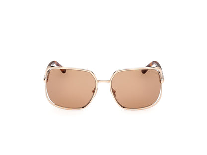 Shiny Pale Gold Female Sunglasses Tom Ford 889214469632