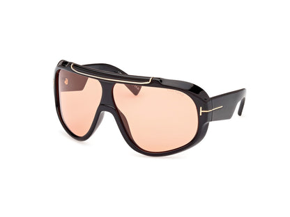 Shiny Black Unisex Sunglasses Tom Ford 889214474827