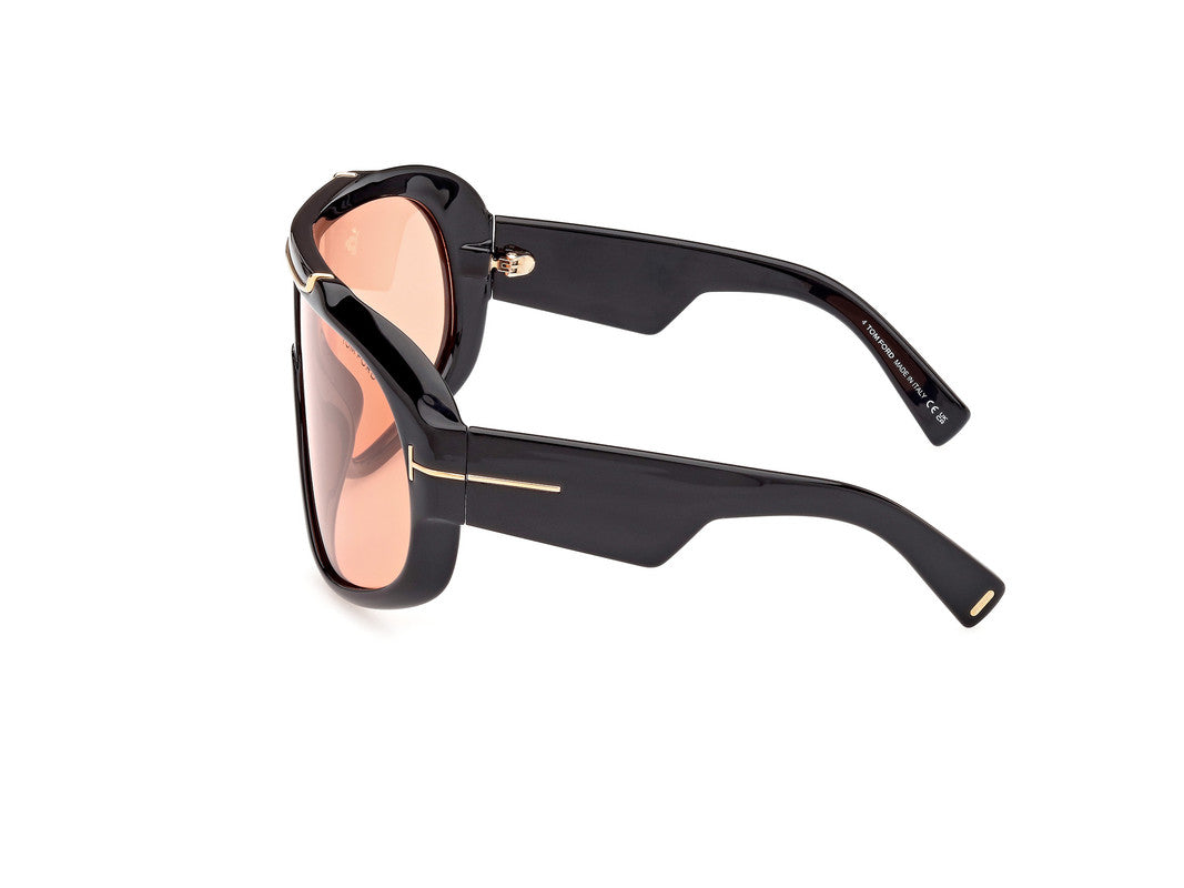 Shiny Black Unisex Sunglasses Tom Ford 889214474827