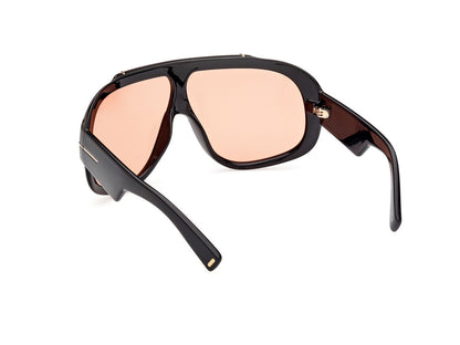 Shiny Black Unisex Sunglasses Tom Ford 889214474827