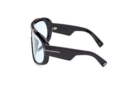 Shiny Black Female Sunglasses Tom Ford 889214474834