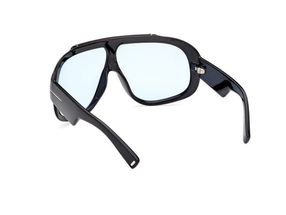 Shiny Black Female Sunglasses Tom Ford 889214474834