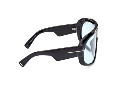 Shiny Black Female Sunglasses Tom Ford 889214474834