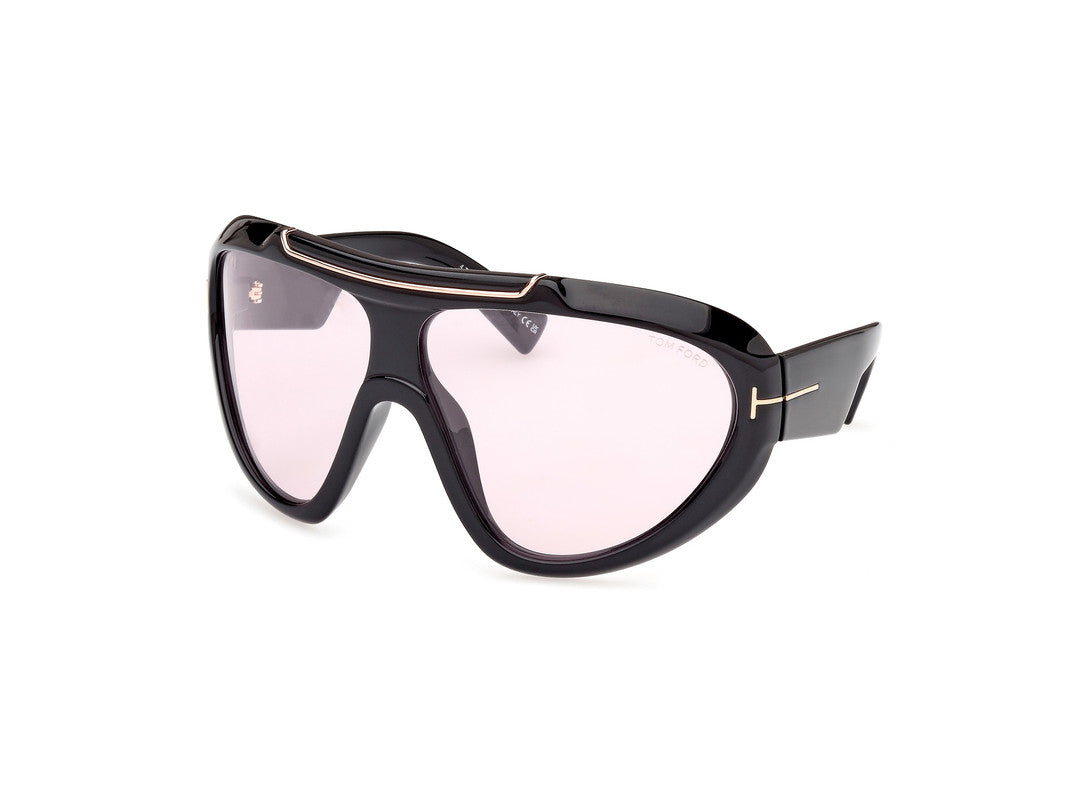 Shiny Black Male Sunglasses Tom Ford 889214474452