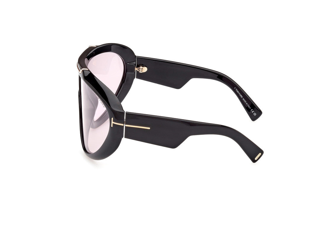 Shiny Black Male Sunglasses Tom Ford 889214474452