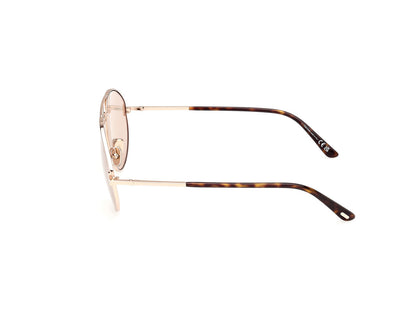 Shiny Rose Gold Male Sunglasses Tom Ford 889214477460