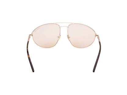 Shiny Rose Gold Male Sunglasses Tom Ford 889214477460