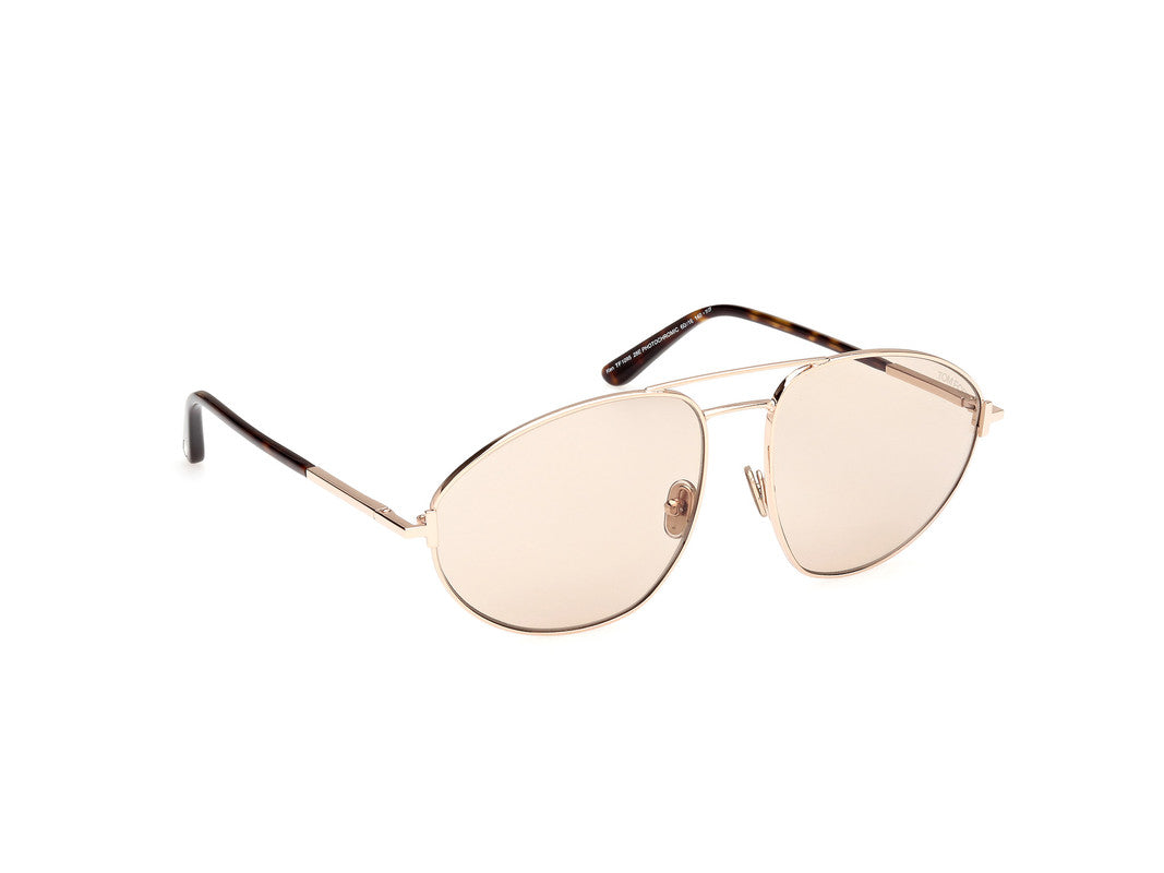 Shiny Rose Gold Male Sunglasses Tom Ford 889214477460