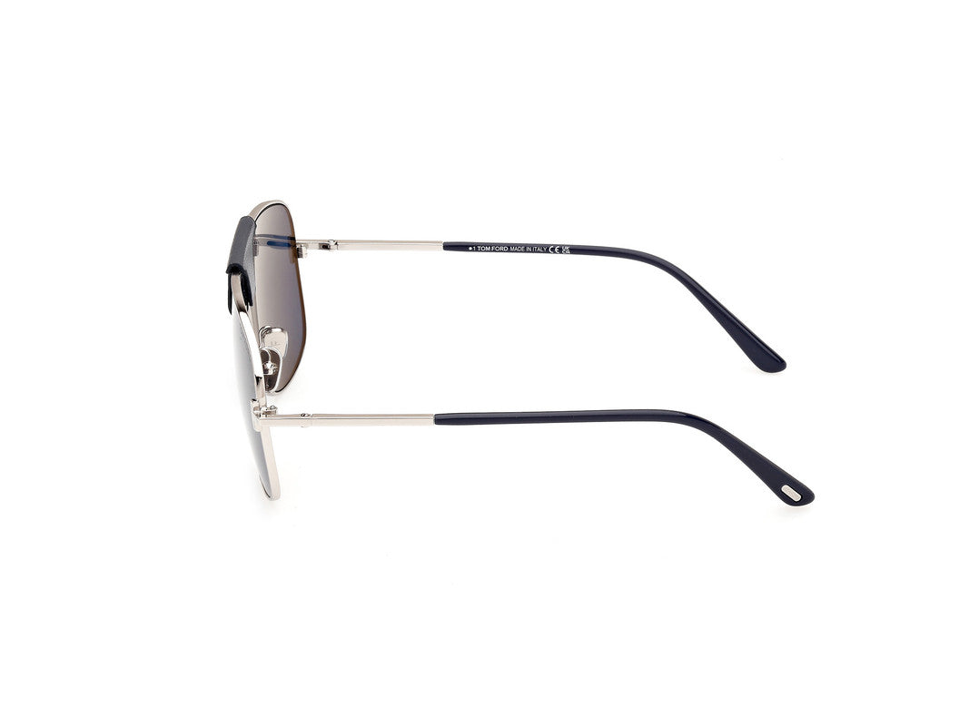 Shiny Palladium Male Sunglasses Tom Ford 889214477446