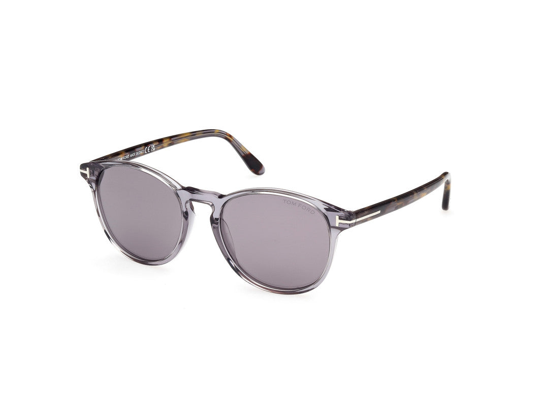 Shiny Grey Male Sunglasses Tom Ford 889214477910