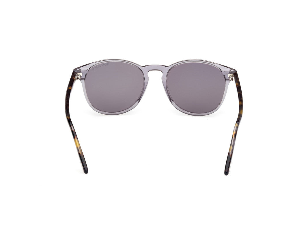 Shiny Grey Male Sunglasses Tom Ford 889214477910