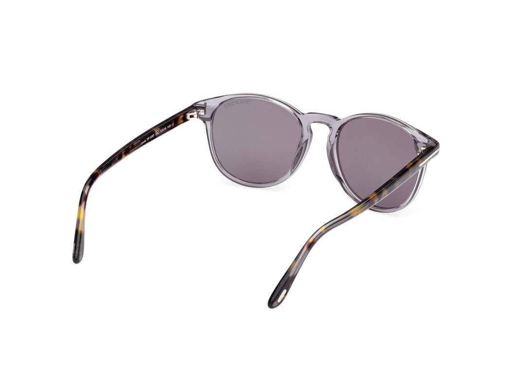 Shiny Grey Male Sunglasses Tom Ford 889214477910