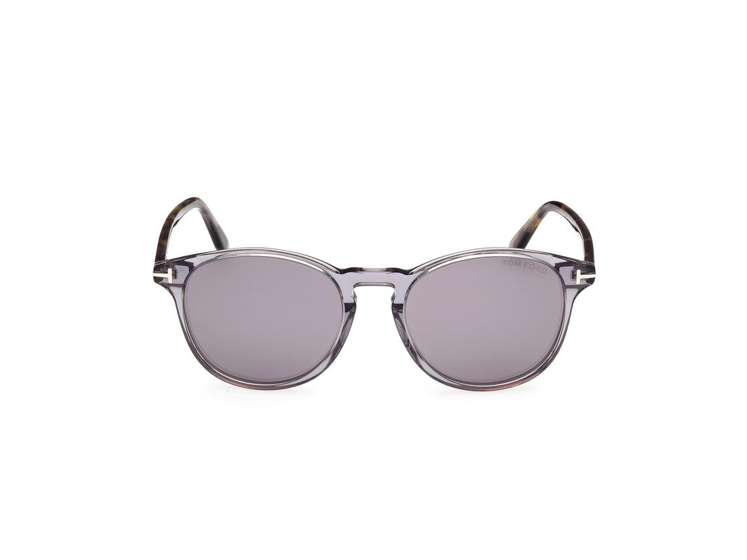 Shiny Grey Male Sunglasses Tom Ford 889214477910