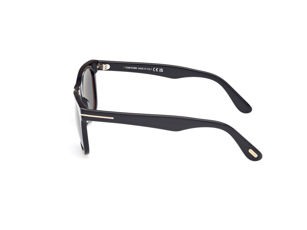 Shiny Black Male Sunglasses Tom Ford 889214477477