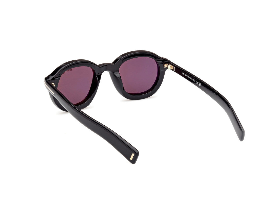 Shiny Black Male Sunglasses Tom Ford 889214477521