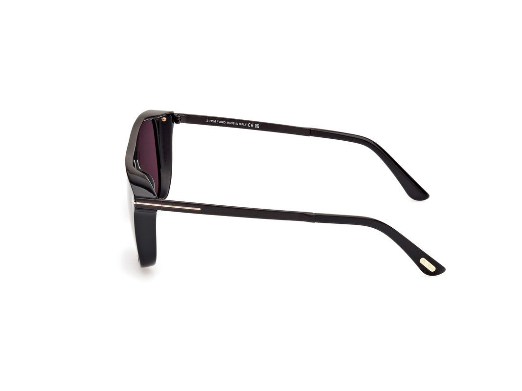 Shiny Black Male Sunglasses Tom Ford 889214479747