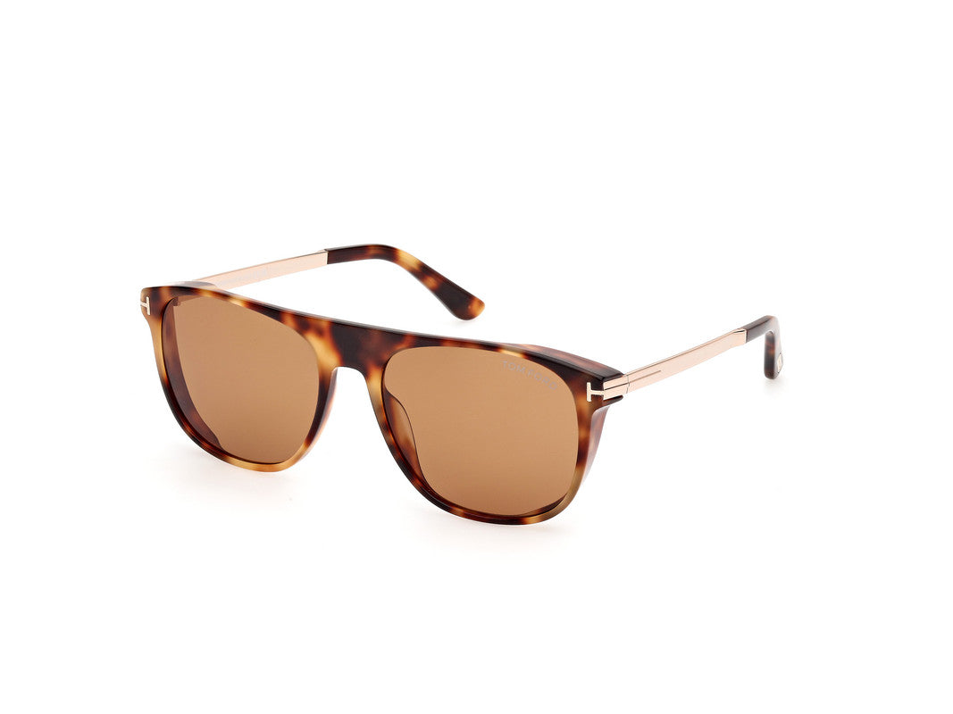 Coloured Havana Male Sunglasses Tom Ford 889214479761