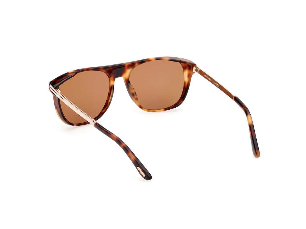Coloured Havana Male Sunglasses Tom Ford 889214479761