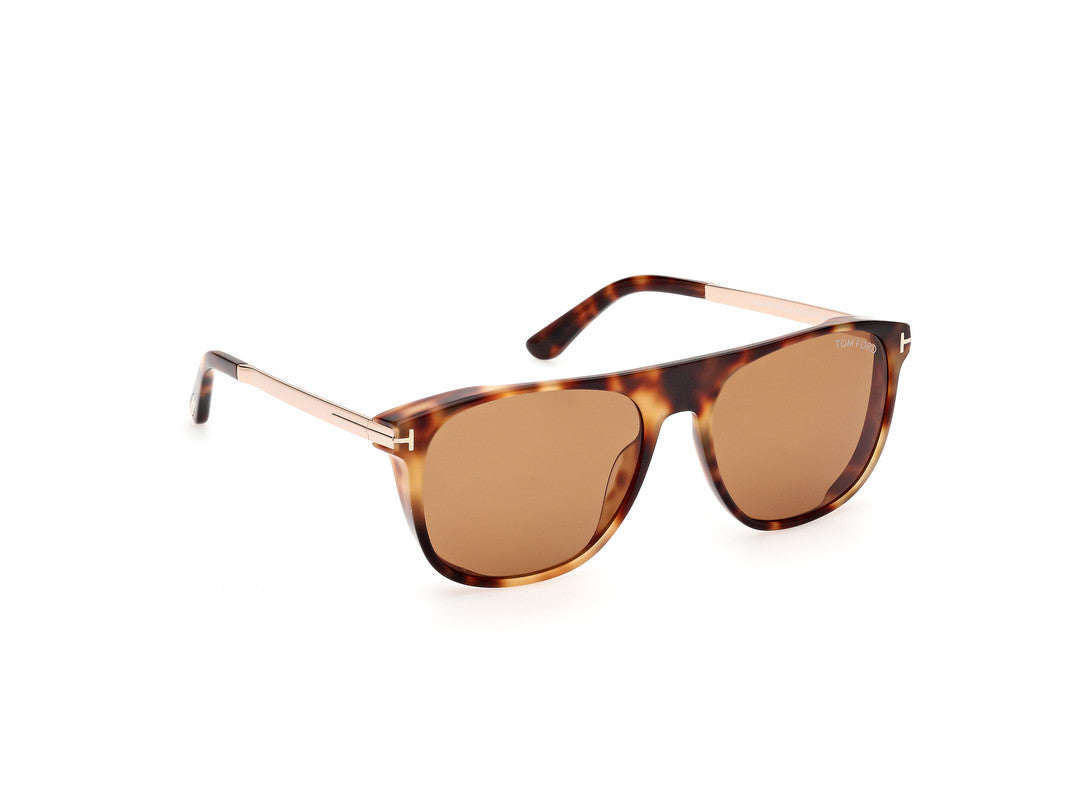 Coloured Havana Male Sunglasses Tom Ford 889214479761