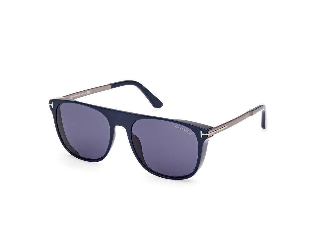 Shiny Blue Male Sunglasses Tom Ford 889214479778