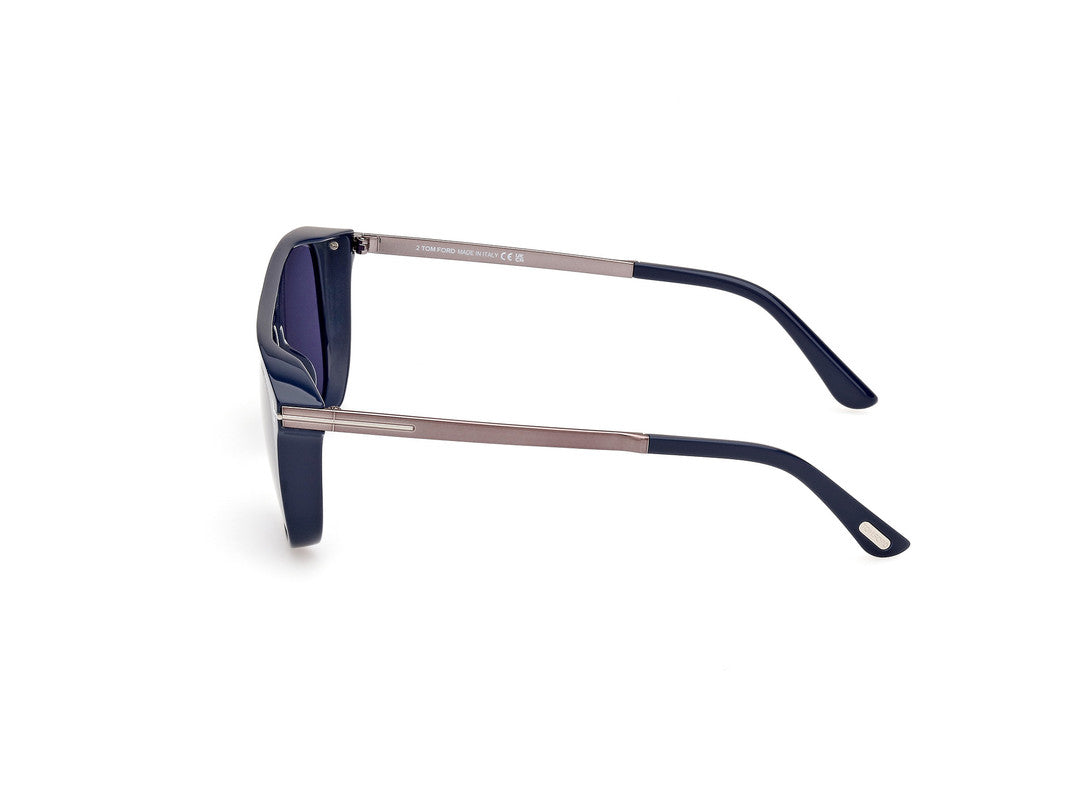 Shiny Blue Male Sunglasses Tom Ford 889214479778