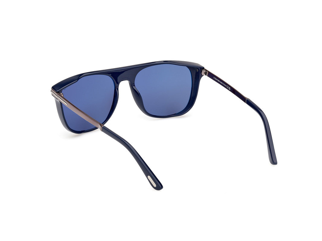 Shiny Blue Male Sunglasses Tom Ford 889214479778