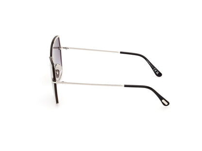 Shiny Palladium Female Sunglasses Tom Ford 889214479785