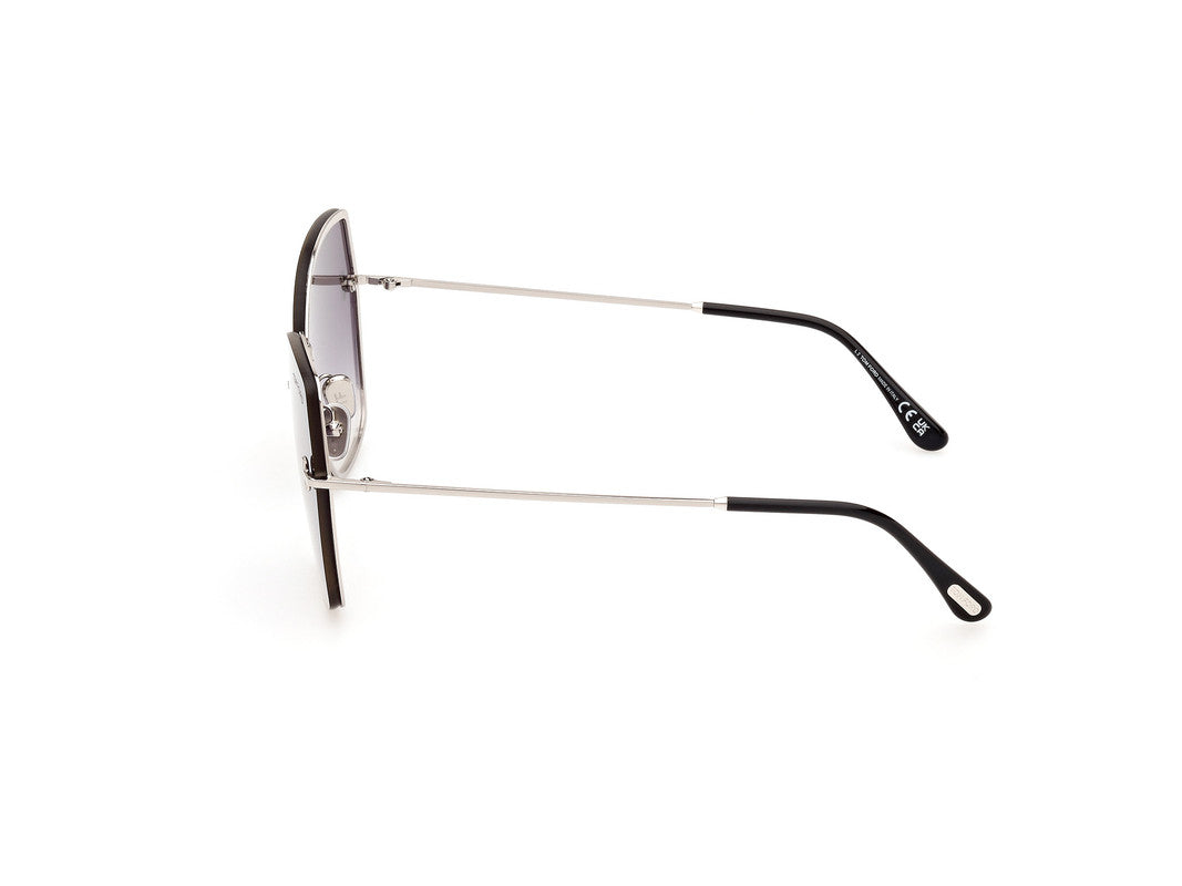 Shiny Palladium Female Sunglasses Tom Ford 889214479815