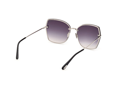 Shiny Palladium Female Sunglasses Tom Ford 889214479815