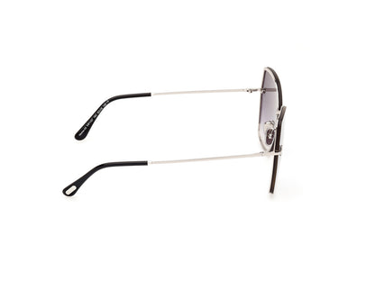 Shiny Palladium Female Sunglasses Tom Ford 889214479815
