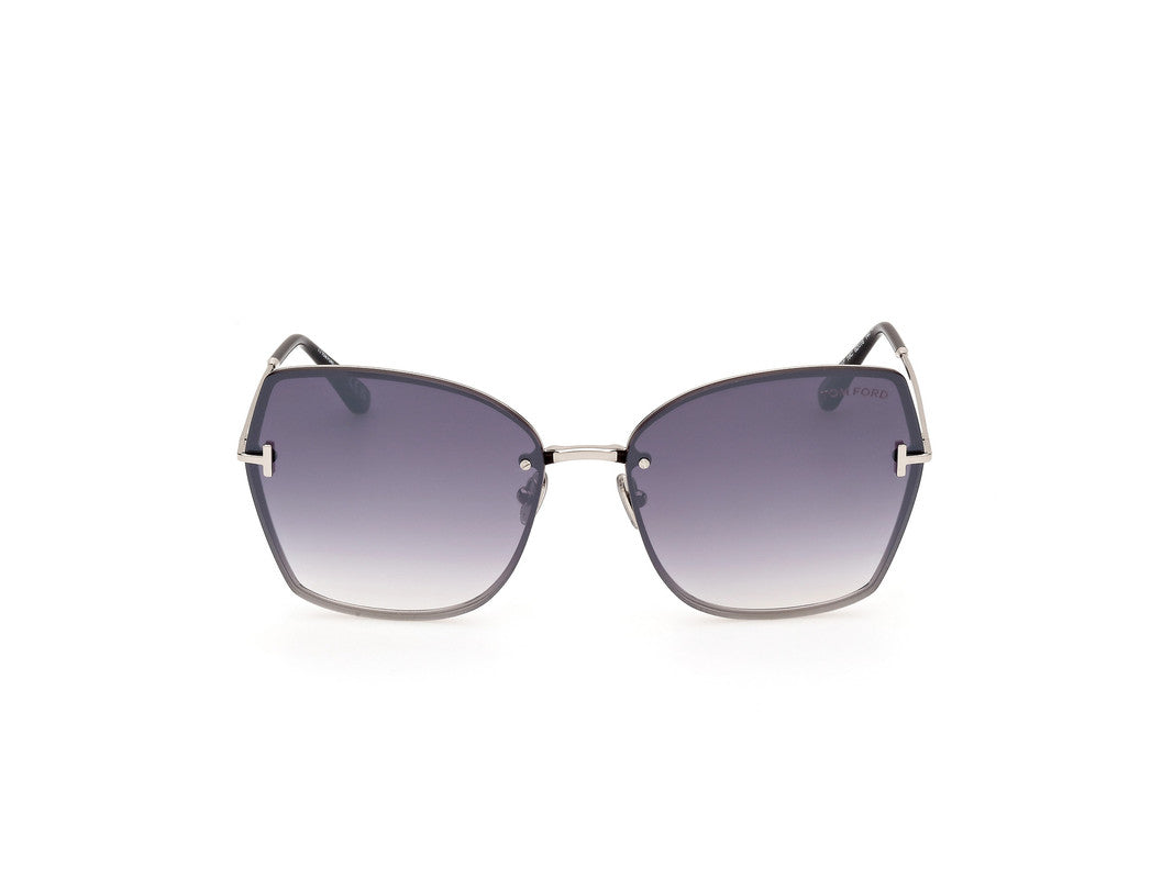 Shiny Palladium Female Sunglasses Tom Ford 889214479815