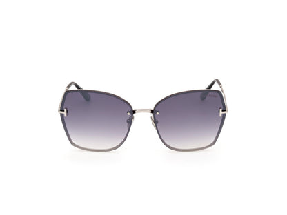 Shiny Palladium Female Sunglasses Tom Ford 889214479815