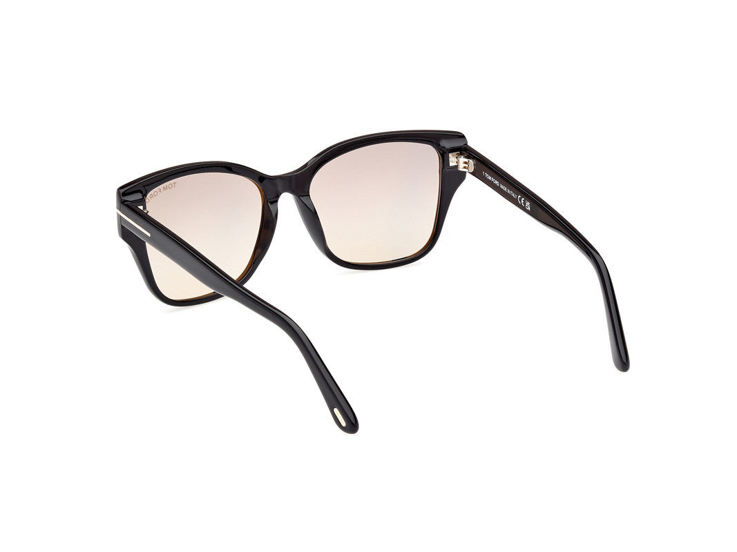 Shiny Black Female Sunglasses Tom Ford 889214477552