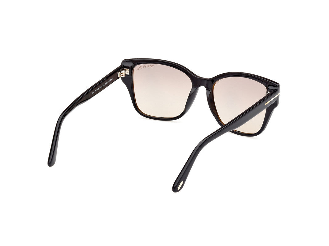 Shiny Black Female Sunglasses Tom Ford 889214477552