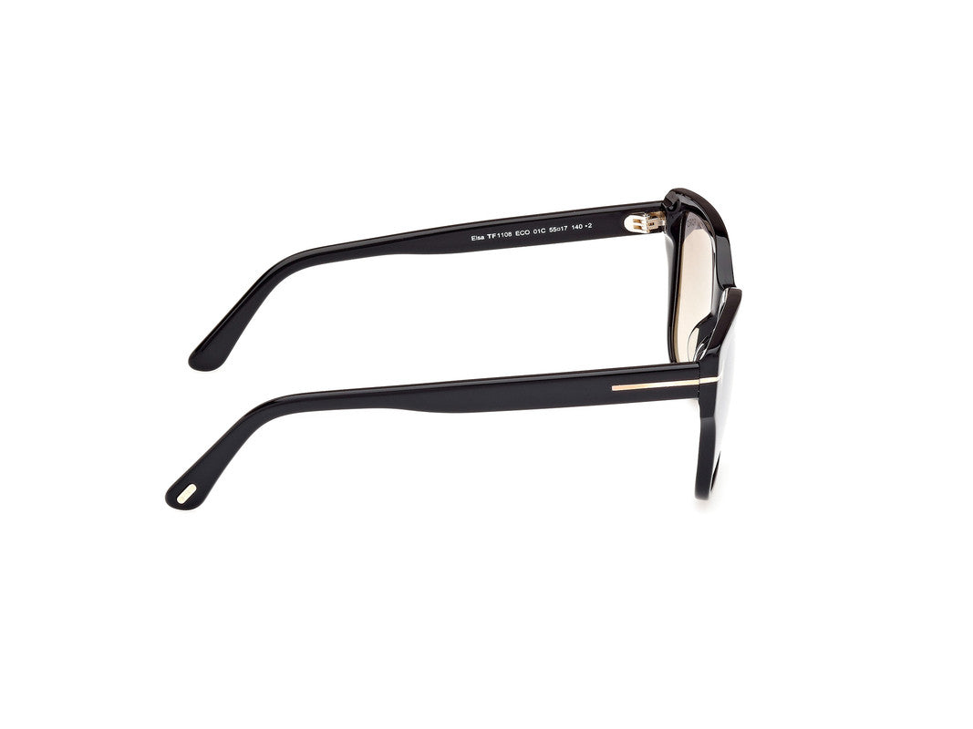 Shiny Black Female Sunglasses Tom Ford 889214477552