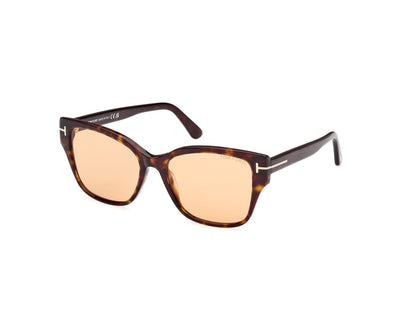 Dark Havana Female Sunglasses Tom Ford 889214477583