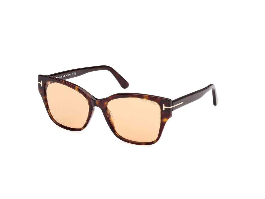 Dark Havana Female Sunglasses Tom Ford 889214477583