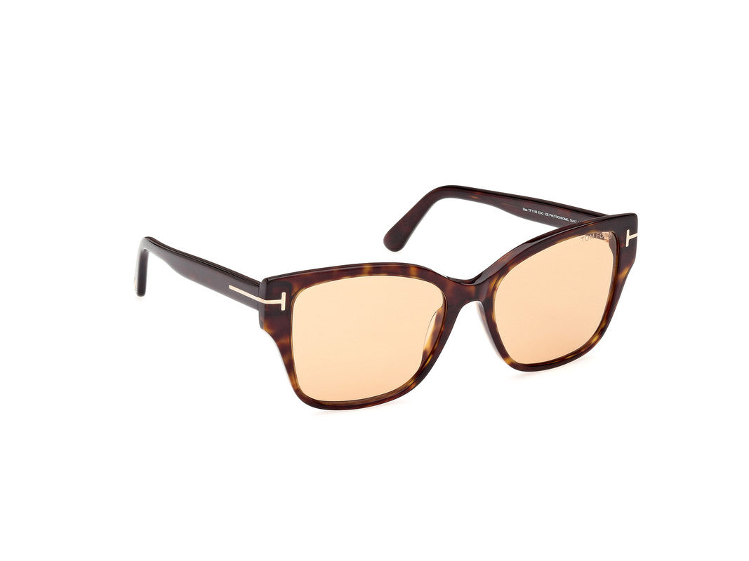 Dark Havana Female Sunglasses Tom Ford 889214477583