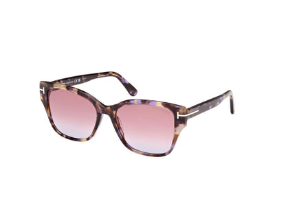 Coloured Havana Female Sunglasses Tom Ford 889214477606