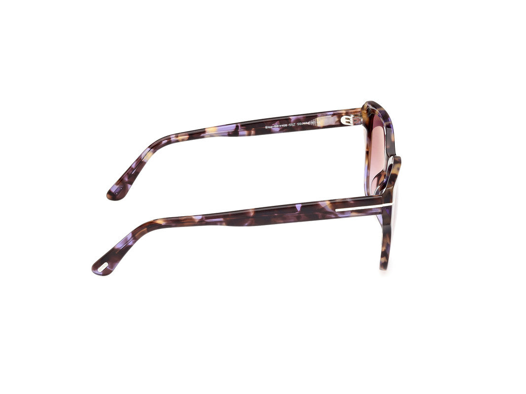 Coloured Havana Female Sunglasses Tom Ford 889214477606