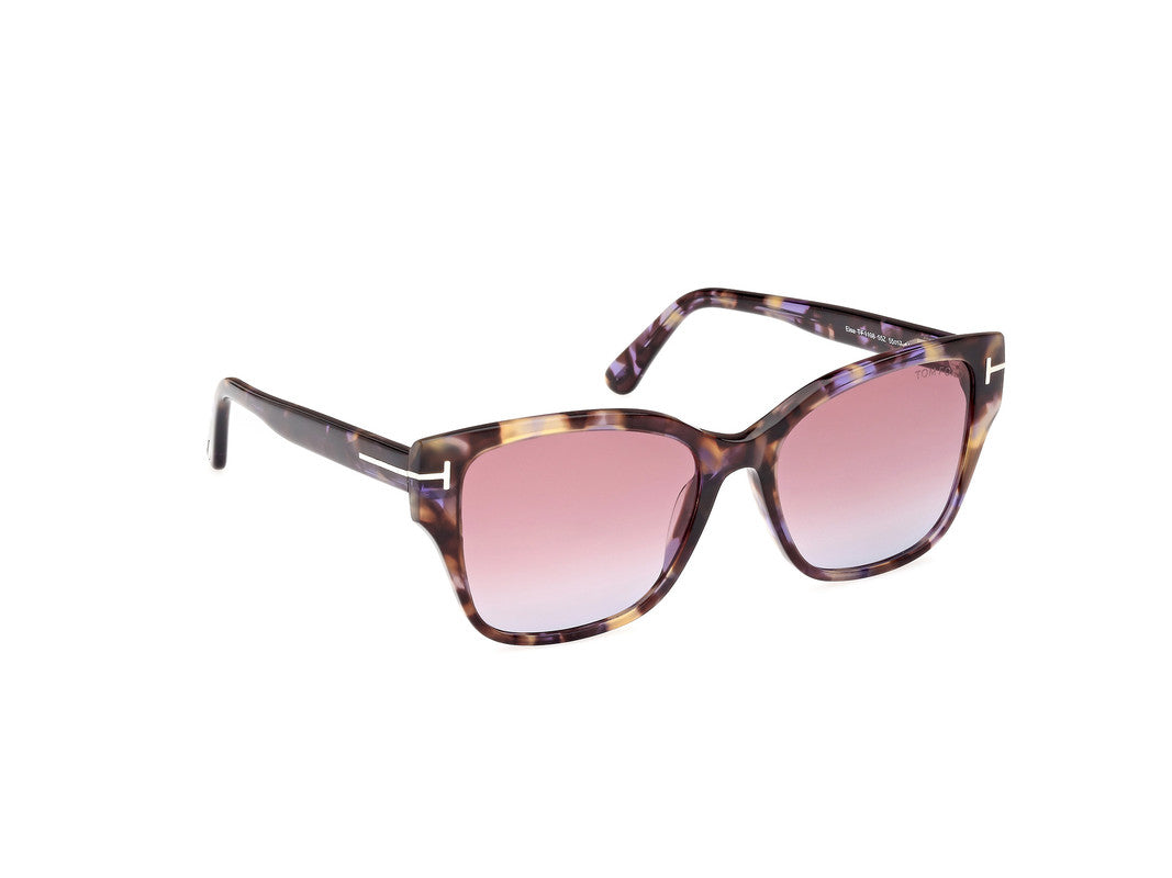 Coloured Havana Female Sunglasses Tom Ford 889214477606