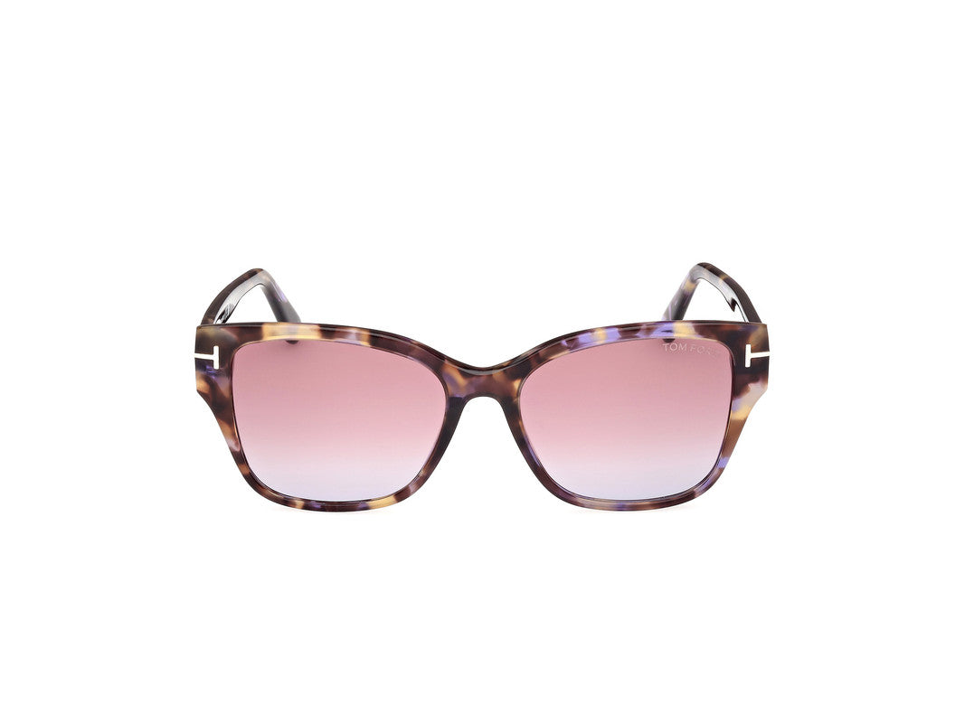 Coloured Havana Female Sunglasses Tom Ford 889214477606