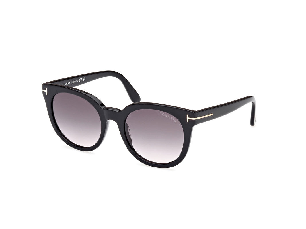 Shiny Black Female Sunglasses Tom Ford 889214480354