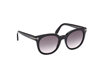 Shiny Black Female Sunglasses Tom Ford 889214480354